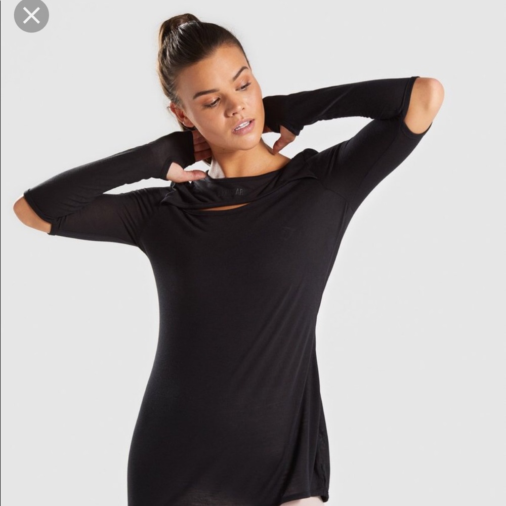 Black Cutout Gymshark Long Sleeve